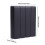 Living And Home 700W Wall Mounted Electric Ceramic Radiator Space Heater, Black 6