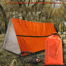 Tente d'urgence pour dormir, tente de survie imperméable et légère pour l'extérieur avec couverture