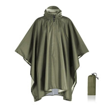 (groen) 3 in 1 Outdoor regenjas met capuchon Fiets Motorfiets Fietsen Waterdichte regenjas Regenponcho