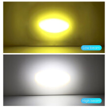 (Weiß, Gelb, H4) 1pc 20000lm H4 Led Motorrad H6 Ba20d Led Moto Scheinwerfer Birne 60smd 3030 & csp Projektor