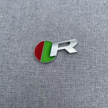 (zilver, 2#) S-logo R-logo voor Jaguar Xf Xe Xjl R-sport metalen auto-embleem badge sport staart logo