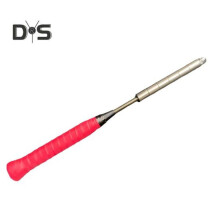 (rojo) Dispositivo de entrenamiento de raqueta de bádminton Mango antideslizante Diseño realista Construcción