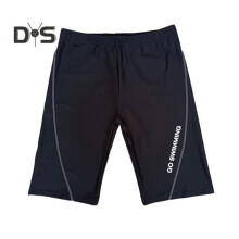 (schwarz grau, XXXXL) Schnelltrocknende Badehose für Herren, Strandshorts, wasserdichter Badeanzug,