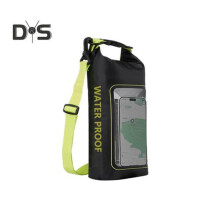 (groen, zwart, M) 2l/5l Waterdichte telefoonhoes Grote capaciteit Dry Bag Zwemheuptas Voor mobiele telefoons