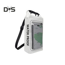 (wit, M) 2l/5l Waterdichte telefoonhoes Grote capaciteit Dry Bag Zwemheuptas Voor mobiele telefoons