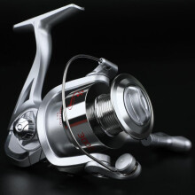(zilver, 1000) Vismolens 6+1bb Drag Ultralicht Spinning Vismolen Karper Forel Zoetwater Zoutwater Vissen