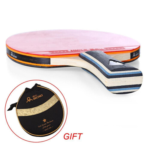 Table Tennis Racket Bat Long Handle One-star Strong Spin