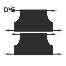 (L 2 piezas) Cubierta de nieve impermeable anticongelante protector de parabrisas diseño de doble cara