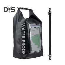 (zwart, L) 2l/5l Waterdichte telefoonhoes Grote capaciteit Dry Bag Zwemheuptas Voor mobiele telefoons