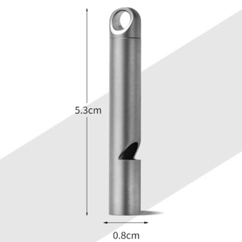 (10) Mini Waterproof Titanium Whistle Portable Emergency Exploring Accessories Outdoor Edc Tool 2