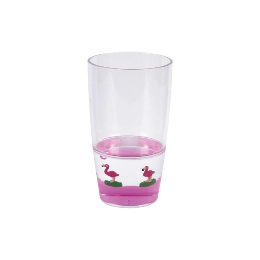 Teddys Trove Ravensden Flamingo Aqua Tumbler 12Cm Pink