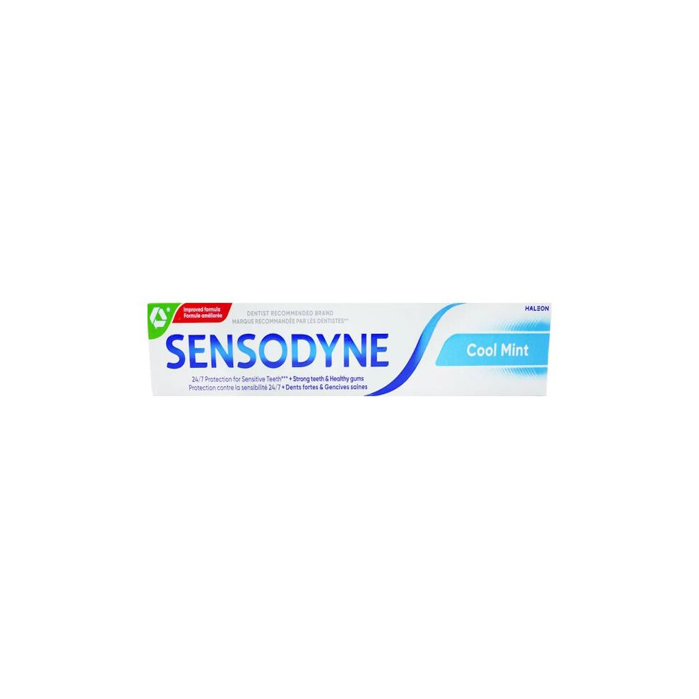 New Sensodyne X Cool Mint Fluoride Toothpaste 75Ml 98776 Size 3