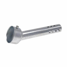 (12 Löcher) 1 Stück Universal 48 mm Motorrad abgewinkelter Auspuffeinsatz Schallwand Ende Dose DB-Killer