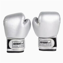 (Silber, 07) 2–8 Jahre Kinder-Boxhandschuhe für Spaß Muay Thai Kampf Sanda Kampfsport Boxsack Training