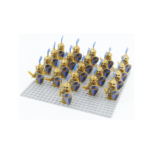 (A) 21 stuks minifiguren Golden Knight bouwsteenpoppen kinderspeelgoed