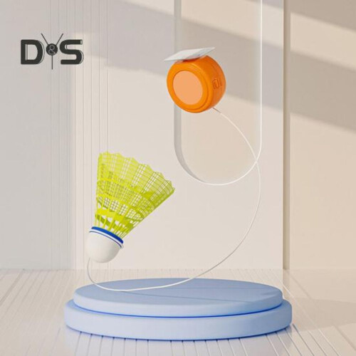 Badminton Rebound Trainer Selbsttrainingsgerät mit elastischem Seil Einfache Installation Badminton 2
