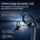 (nero) Auricolare Bluetooth wireless, vivavoce, mini auricolari aziendali, microfono integrato per la 5