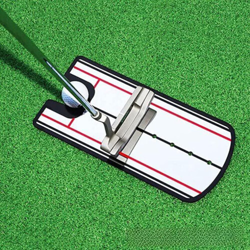 (HT362) Golf Putting Mirror Mat: Swing Practice & Posture Correction Trainer. 1