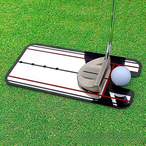 (HT362) Golf Putting Mirror Mat: Swing Practice & Posture Correction Trainer.