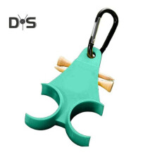 (groen) Golfbalhouder met clip 3D-geprinte veelkleurige golfbal- en teehouder voor golftas, geschikt