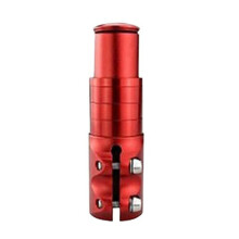 (rojo) Extensor de potencia de manillar de bicicleta de montaña, adaptador de extensión de bicicleta