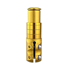 (Oro) Extensor de potencia de manillar de bicicleta de montaña, adaptador de extensión de bicicleta