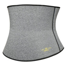 (Grau, XL) Herren Taillengürtel Neopren Taillentrainer Gewichtsverlust Schweißverstärker Body Shaper