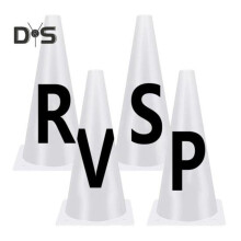(4pcs) 4/ 8 Pcs Dressage Cones Stackable Equestrian Training Cones Set With Letters Sign Easy Setup Dressage Cones For Equestrian