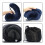 (blu) Cuscino da viaggio a forma di U, cuscini cervicali in memory foam, cuscino cervicale massaggiante 5