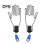 (blu, 2 pezzi) Supporto per barella per guanti da golf da 1/2 pezzi, supporto per guanti da golf, gancio 1
