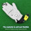 (giallo, 2 pezzi) Supporto per barella per guanti da golf da 1/2 pezzi, supporto per guanti da golf, 4