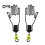 (giallo, 2 pezzi) Supporto per barella per guanti da golf da 1/2 pezzi, supporto per guanti da golf, 1