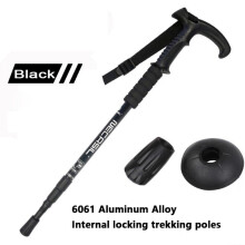 BÃtons de trekking tÃlescopiques NCS-10 1x Noir avec poignÃe en T, ultralÃgers et antidÃrapants pour adultes