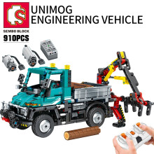 (MOTEUR NON TOURNANT) BLOCS D'INGÉNIERIE Blocs de construction de camions tout-terrain RC Ingénierie STEM Télécommande
