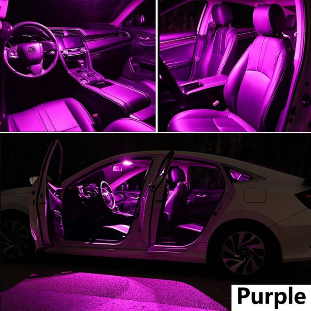 (violet, Polo 6R 6C 09-17 8PC&Beige) Kcimo No Error Led Interior Light Kit For Vw Volkswagen Golf Jetta 3 4 5 6 7 Mk4 Mk5 Mk6 Mk7