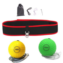 (2pcs ball(Yellow/Green)) Speed Training Exercise Head Band Speed Reflex Fight Ball Boxing Punch Exercise Fight Boxeo Ball