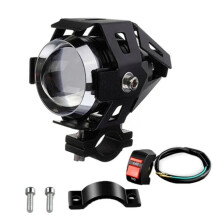 (U5-Switch-1PC) Motorrad-Scheinwerfer Nebelscheinwerfer U5 12 V LED-Linse Scheinwerfer Projektor Licht
