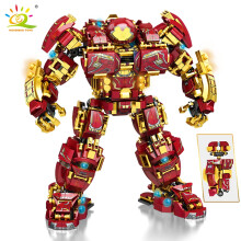 (Sans boîte) 1450 pièces City War Super Armor Robot Blocs de construction Militaire Guerrier Mecha Figurines Arme