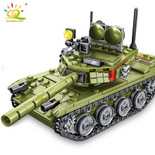 (sans boîte) 324 pièces de blocs de construction de char de combat principal militaire 85 figurines de soldats