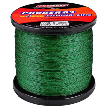 (groen, 10,0/100LB) 4 gevlochten 500m vislijn PE gevlochten Ample Power rood / blauw / geel / groen