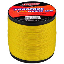 (geel, 10,0/100LB) 4 gevlochten 500m vislijn PE gevlochten Ample Power rood / blauw / geel / groen /