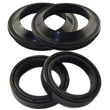 4x Zwarte 41x54x11mm Motorfiets ATV Voorvork Demper Olie + Stofkeerring Kit