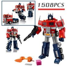 -9956 Tech Transformers Optimus Prime | Transformers Optimus Prime 10302 - Blocs -