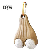 Porta palline da golf portatile, 2 palline da golf appese, organizer per riporre palline da golf, divertente