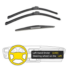 (Links) 3 stuks voor Honda Fit Jazz Mk2 Mk3 2009-2020 26" 14" 14" voor- en achterruitenwisserbladen