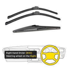 (Rechts) 3 stuks voor Kia Sorento Mk2 2010-2014 24" 20" 11" voorruitwisserbladen voorruitwisserbladen
