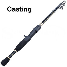 (zwart, Werphengel 2,4M) Sougayilang Vishengel Spinning Werp Telescopisch 1,8-2,4m Vishengel Vishengel