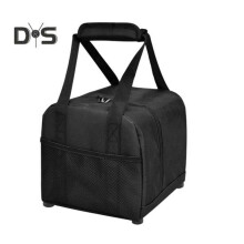 (nero) Borsa da bowling, borsa portatile per una sola palla, con portapalla imbottito e tasca a rete,