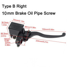 (B) Hydraulische Bremsen Universal Motorrad Bremspumpe Buggy Roller Zylinder Pumpe Griff Zubehör Links