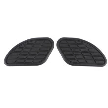 Paar Motorrad Kraftstoff Tank Traktion Pad Protector Vintage Universal Knie Grip Decalsblack